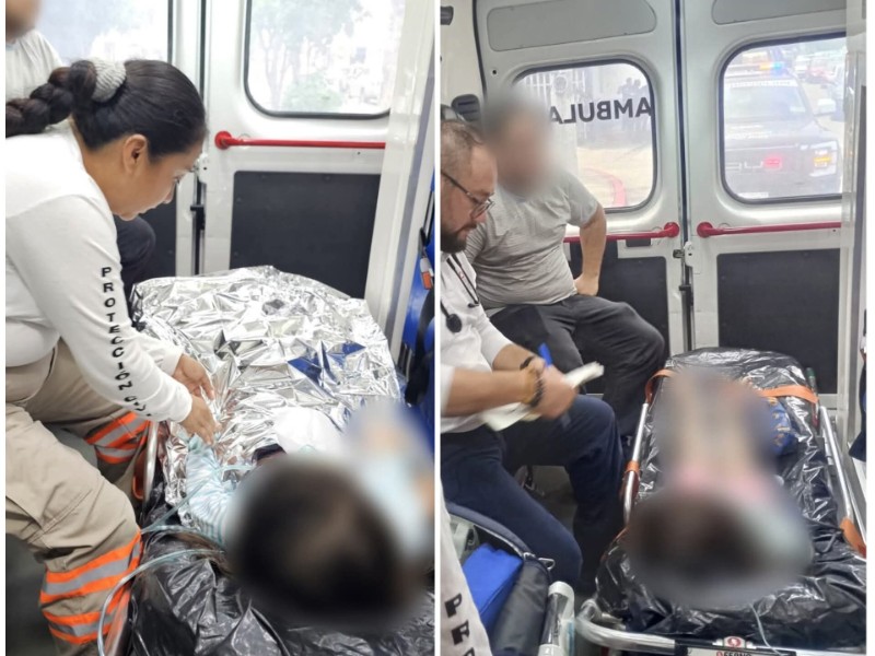 Paramédicos reaniman a menor que se restaba ahogando en una alberca