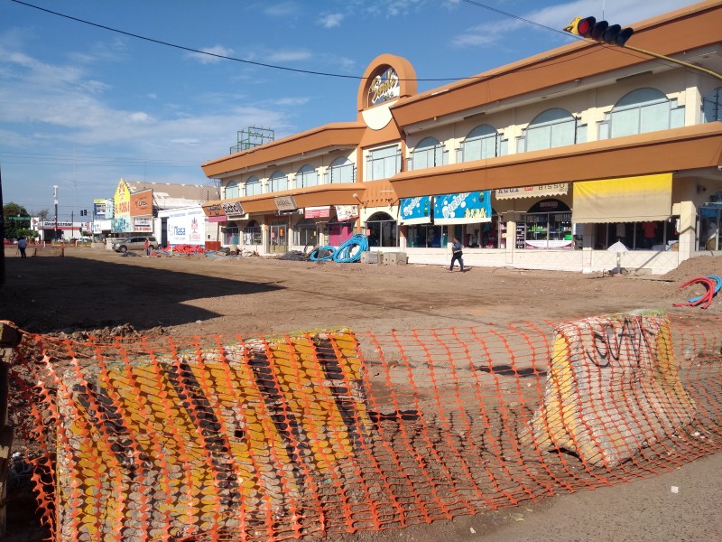 Paran trabajos de la segunda fase zona 30