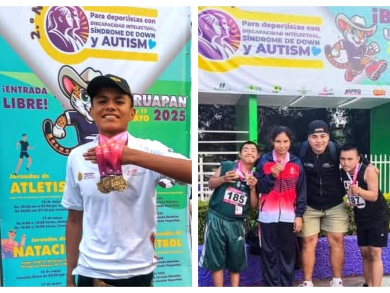 Parateltas tuxpeños obtienen 7 medallas  en campeonato nacional