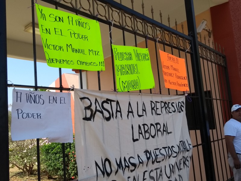 Paro de labores en la unistmo en Tehuantepec