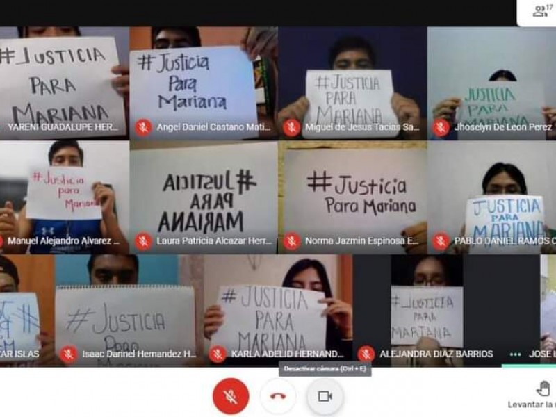 Paro estudiantil en la Unach por feminicidio de Mariana