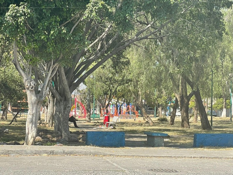 Parque en mal estado en Jardines de Oriente