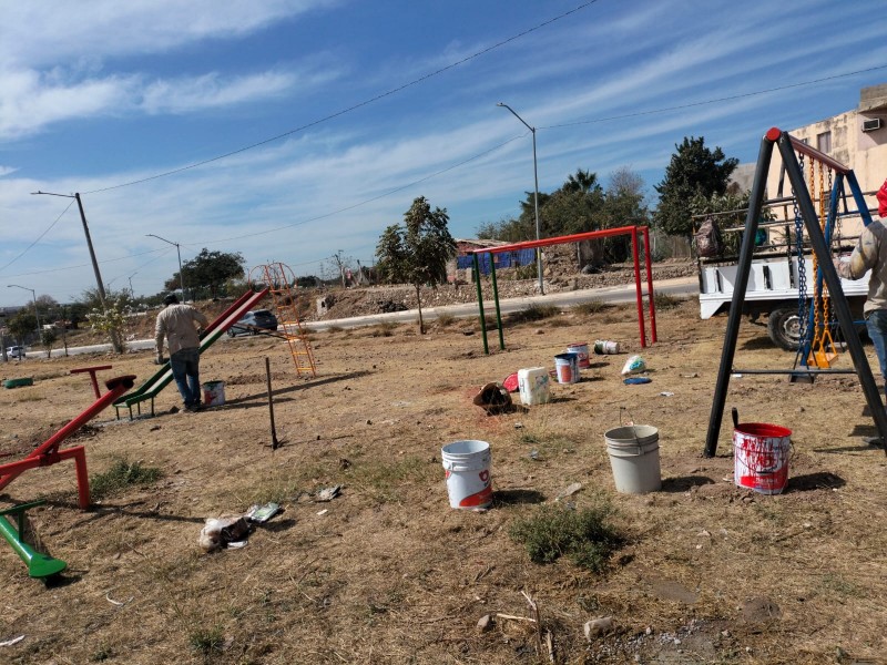 Parque en Rincón del Parque de Culiacán recibe renovación