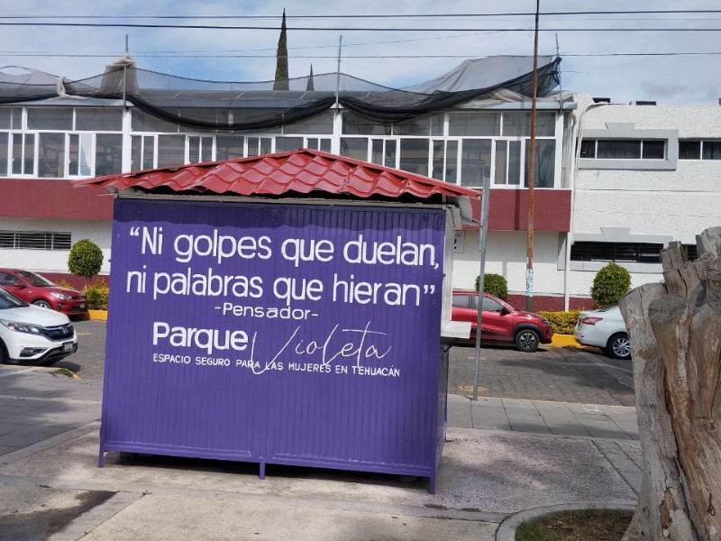 Parque Violeta sin la presencia de Seguridad Publica