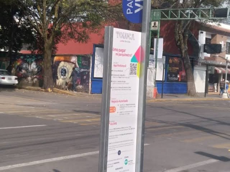 Parquimetros serán sustituidos por estacionamientos en Toluca