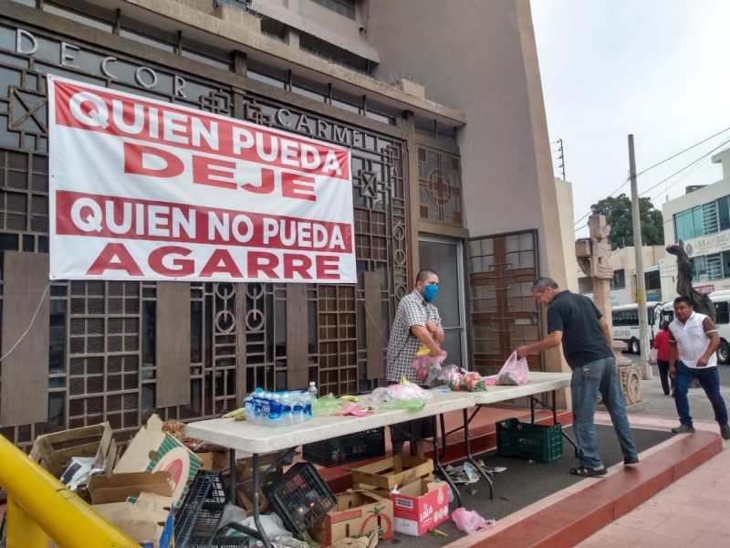 Parroquia del Carmen donará despensas durante la contingencia