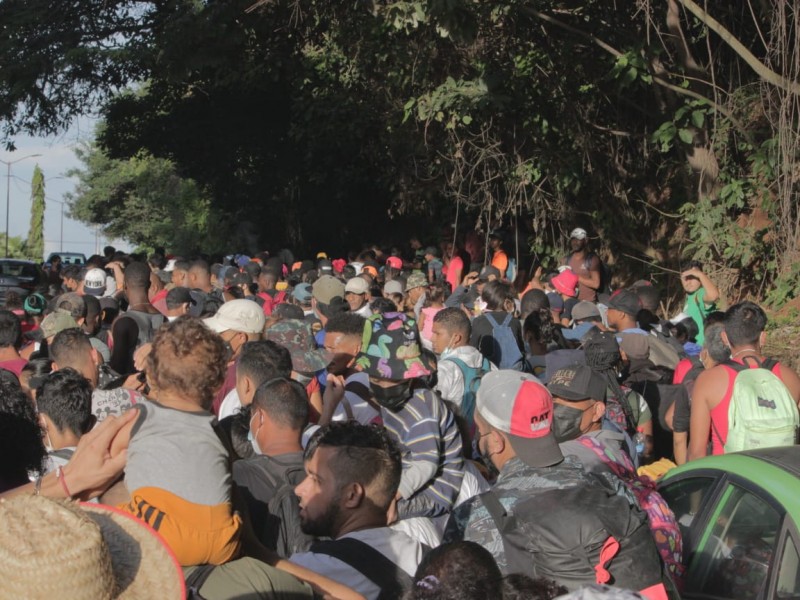 Parte desde Tapachula cuarta caravana migrante