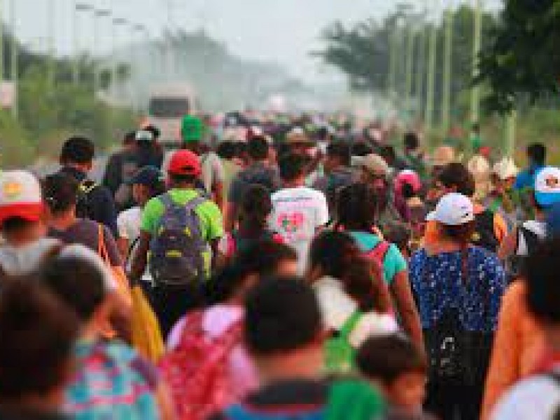 Parte nueva caravana migrante desde Tapachula