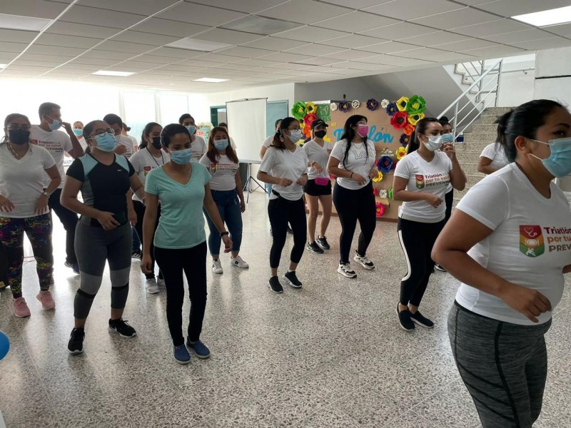 Participa IMSS Chiapas en primer Triatlón PrevenIMSS