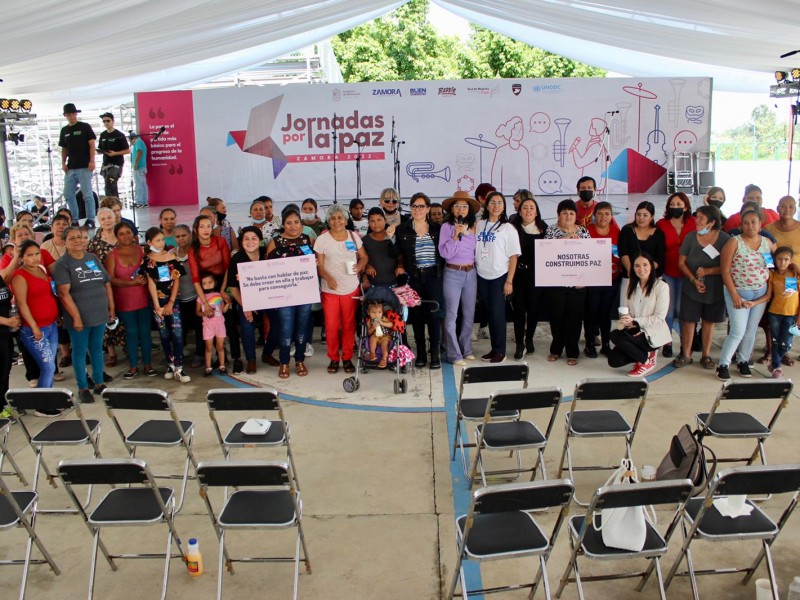 Participa Red de Mujeres Constructoras en Jornadas por la Paz
