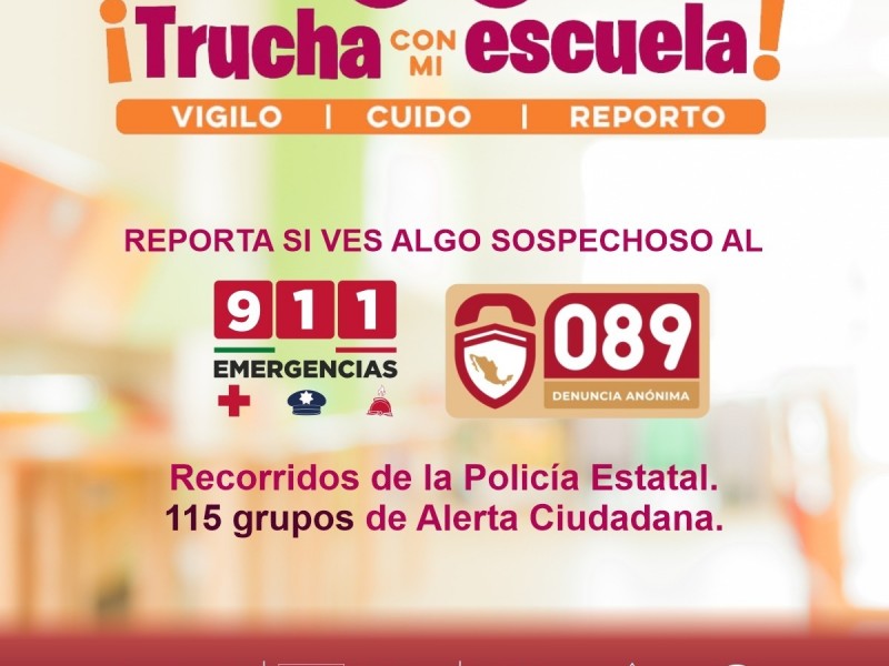 Participa Secretaría de Seguridad en programa Trucha con Mi Escuela