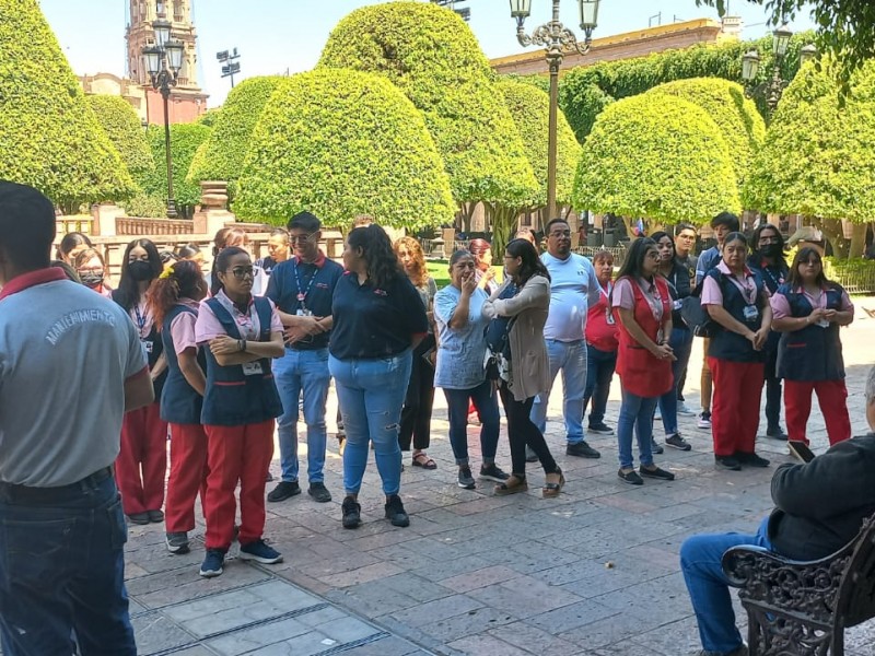 Participan 90 comercios de la zona centro en simulacro