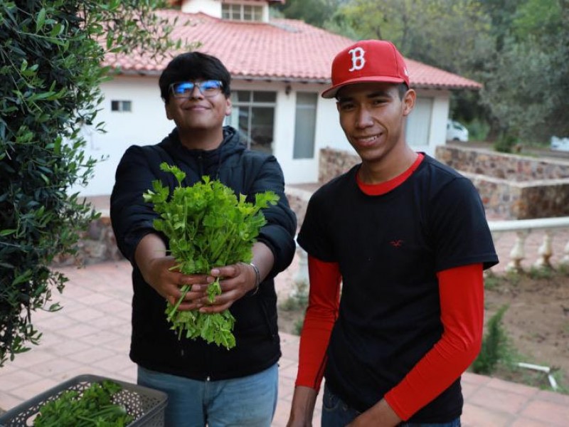 Participan estudiantes del Creson en taller sobre agricultura