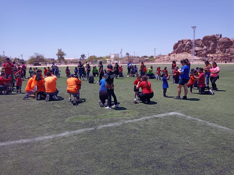 Participan niños de CAIC ‘Arcoíris’ en mini olimpiada