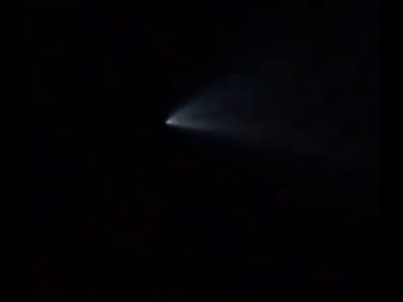 Paso del cometa Falcón 9 sorprende a cabeños