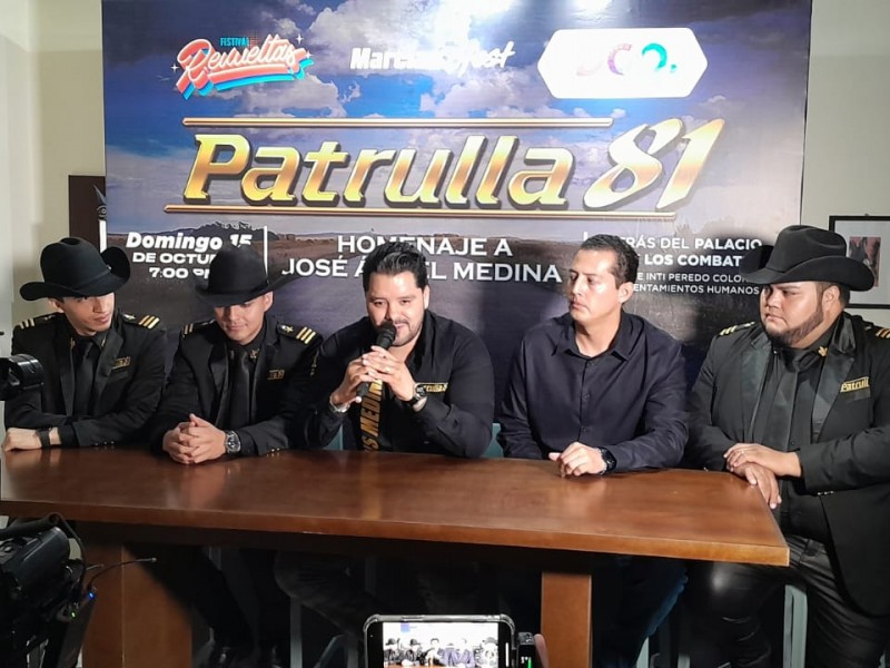 Patrulla 81 tendra concierto gratuito el 15 de octubre