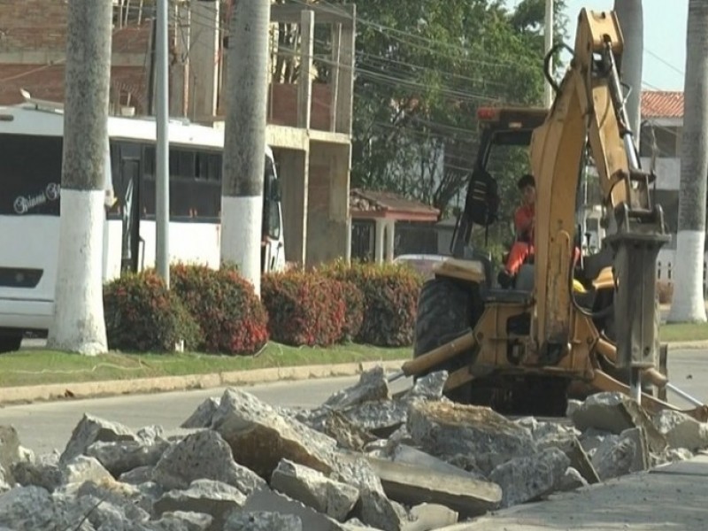 Pausaran rehabilitación del boulevard por Semana Santa