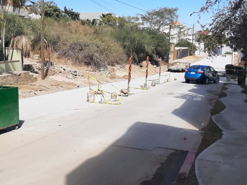 Pavimenta Fois calles en la colonia el Chamizal