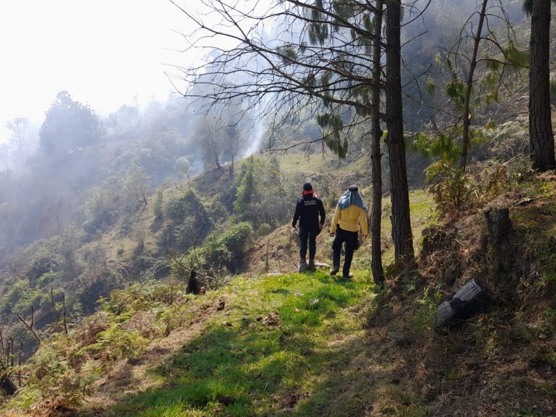 PC confirma nuevo incendio en paraje de Acajete