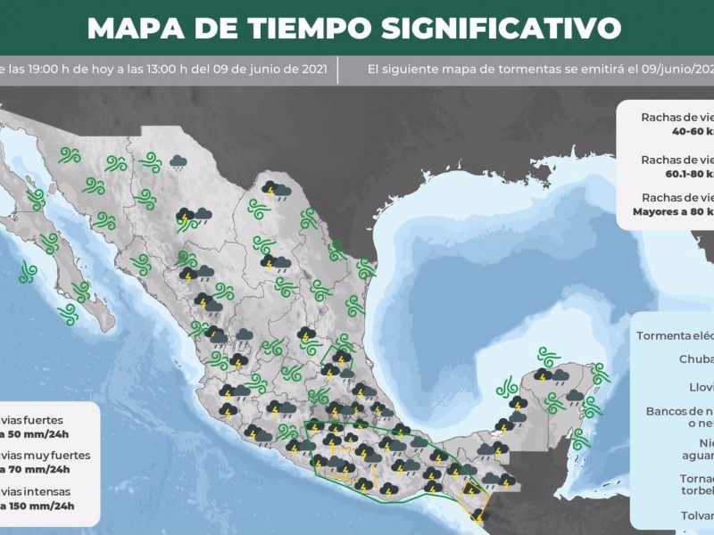 PC Estatal pide tomar precauciones por paso de onda tropical