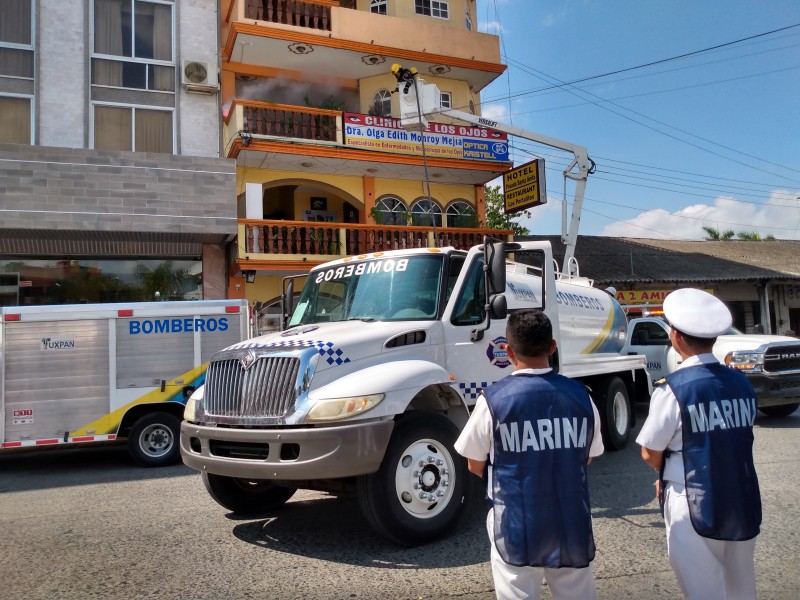 PC realiza simulacro por sismo en Tuxpan