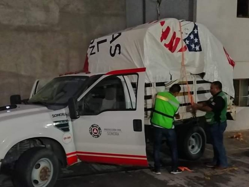 PC Sonora envía apoyos a Guaymas y Empalme.