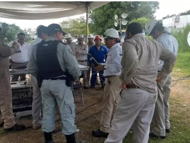 PEMEX atiende fuga de gas en Chiapas