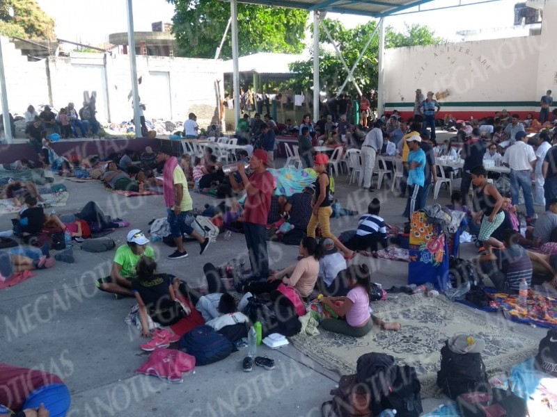 Permanece Caravana de Migrantes en territorio Oaxaqueño