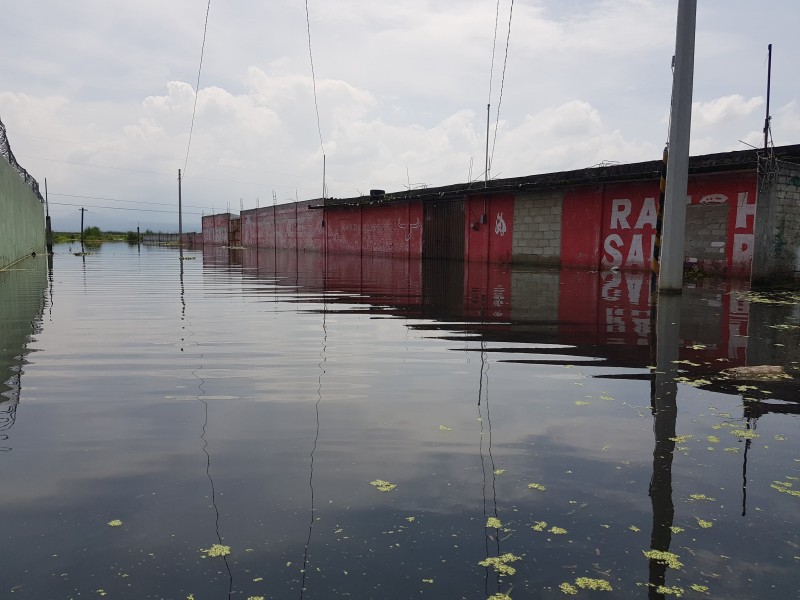 Permanecen familias de San Mateo Atenco bajo elagua