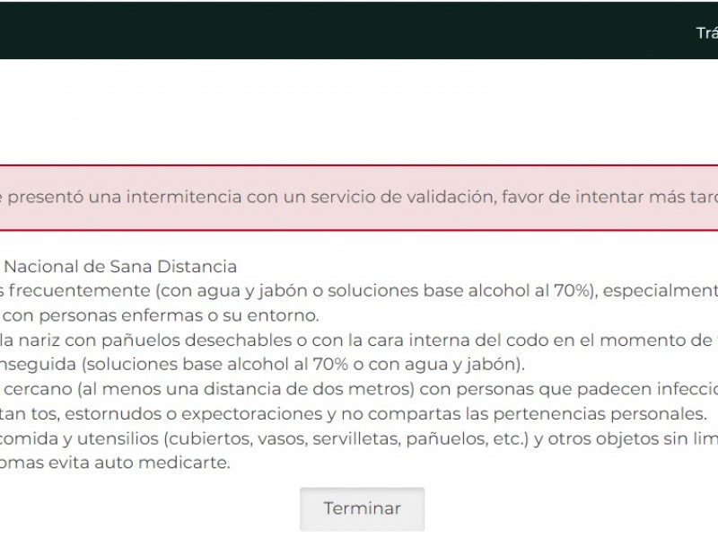 Permiso Covid presenta inconsistencias al tramitarlo vía internet