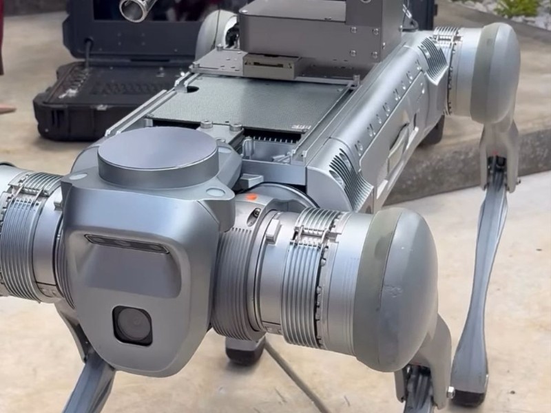 Perro robot será elemento de seguridad en la FENAZA 2025