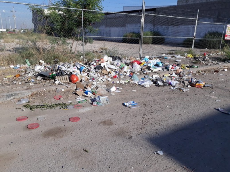 Perros y pepenadores “desparraman” la basura