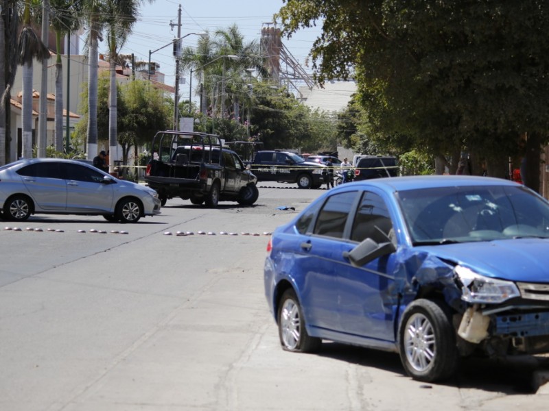 Persecución culmina en balacera en Infonavit Las Flores