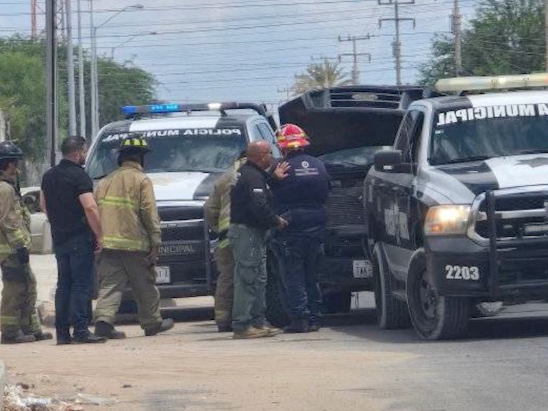 Persecución en la colonia Reforma termina con vehículo robado asegurado