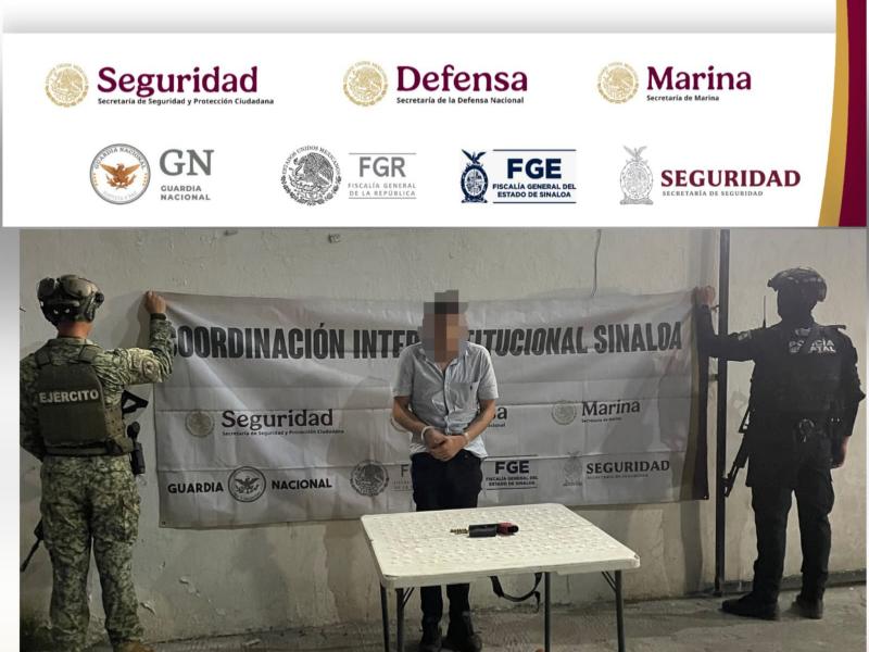 Persecución y disparos dejan un detenido en Mazatlán; aseguran presunta droga