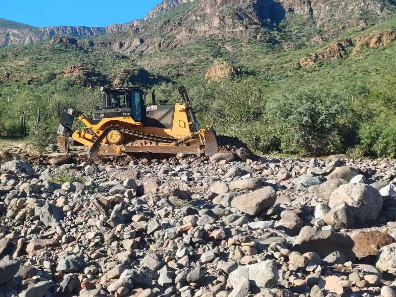 Persisten daños en carreteras de Baja California Sur tras Polo