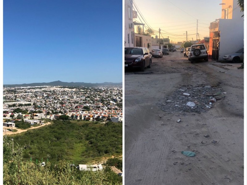 Persisten denuncias por falta de agua y vialidades dañadas