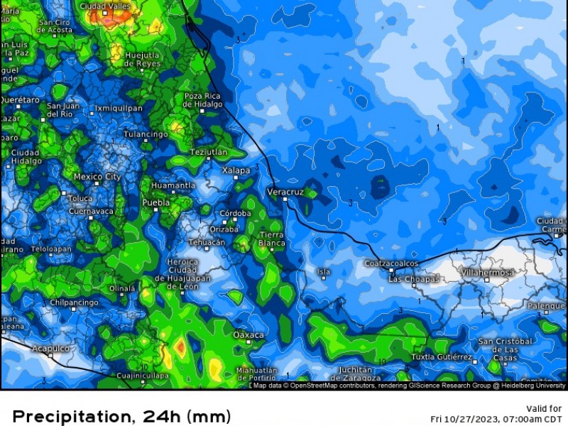 Persisten las condiciones para lluvias