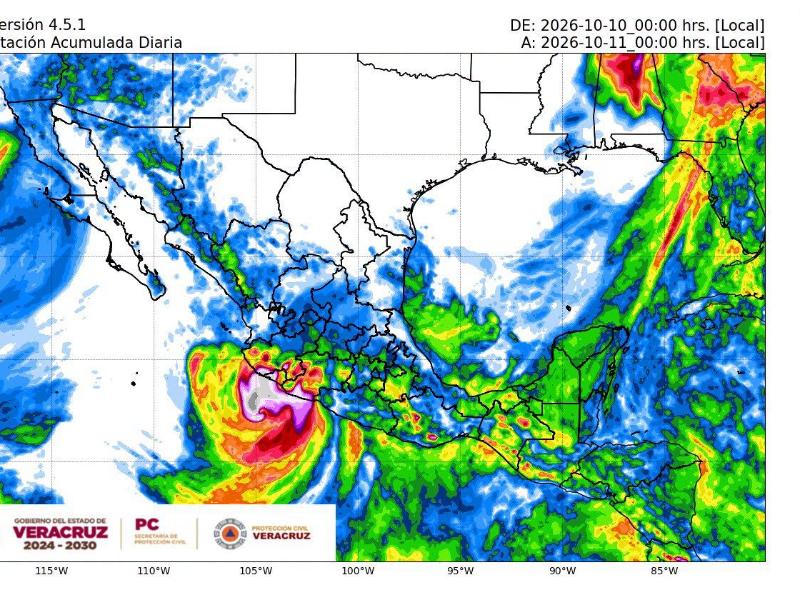 Persisten lluvias con ambiente cálido; continúa monitoreo de “Isaías”