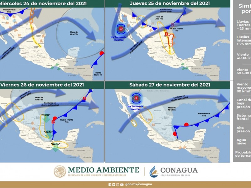 Persistirá el ambiente de frío a muy frío con heladas