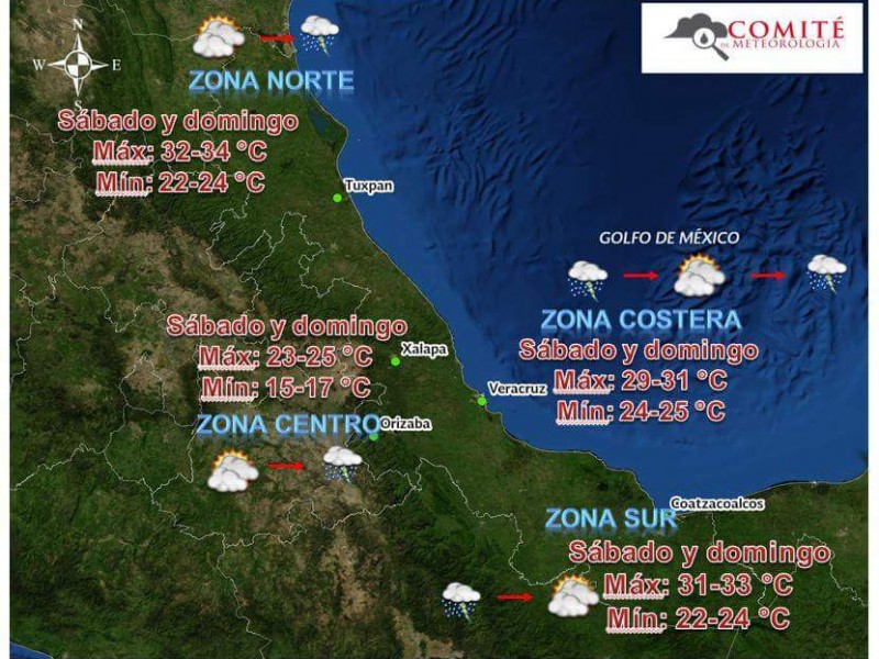 Persistirán las lluvias en la entidad