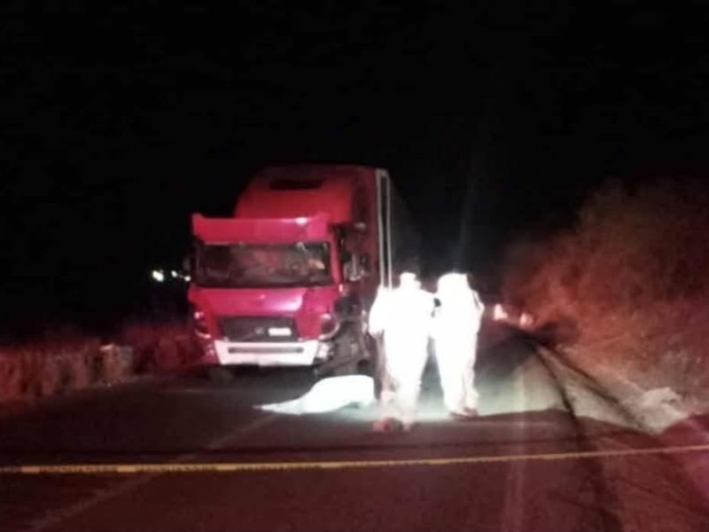 Persona pierde la vida tras ser atropellada en carretera transpeninsular