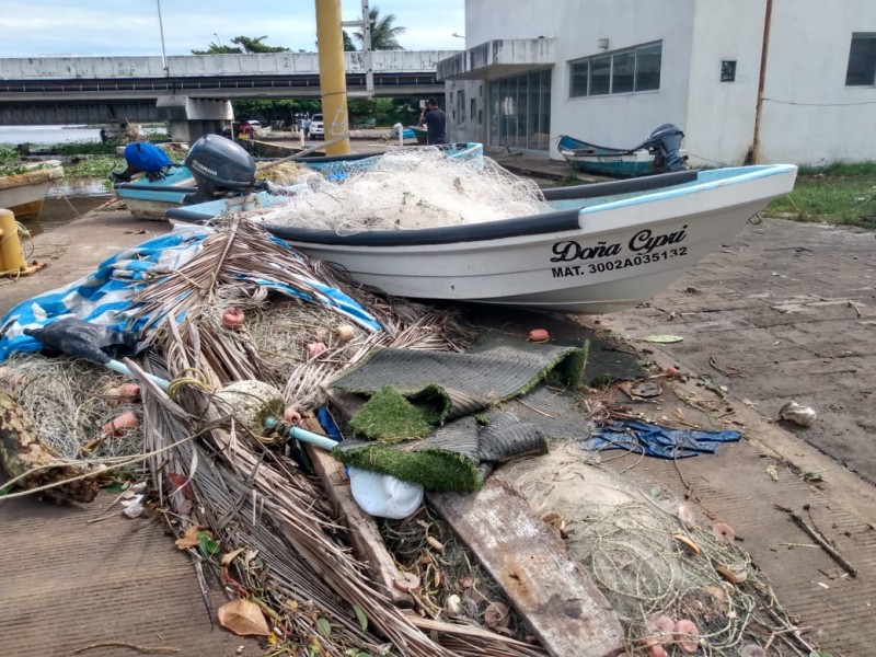 Pescadores de Boca del Río afectados tras norte