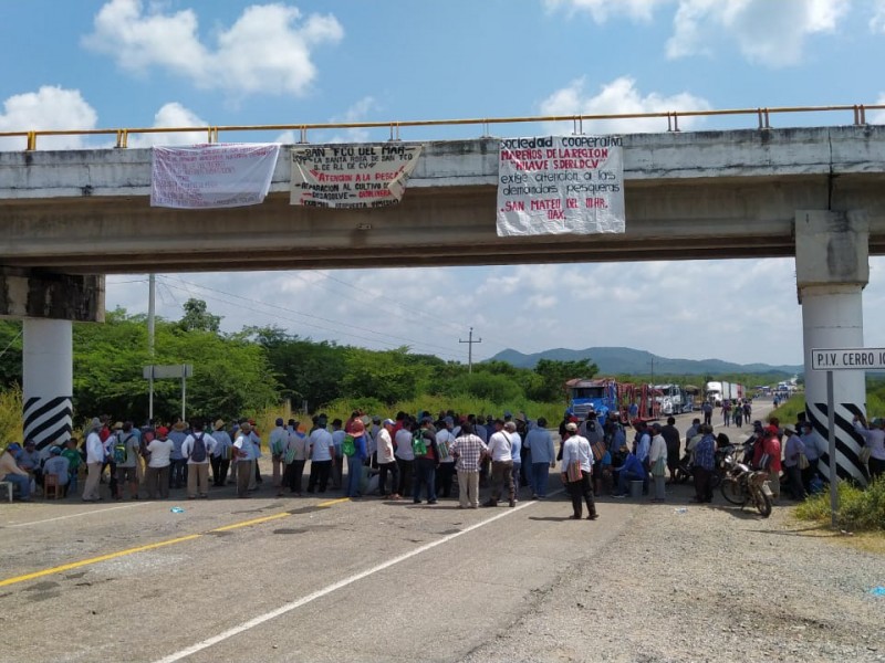 Pescadores huaves instalarán bloqueos carreteros en el Istmo de Tehuantepec