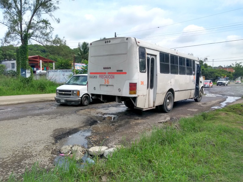 Pésimas condiciones se encuentra carretera Tuxpan-Tampico