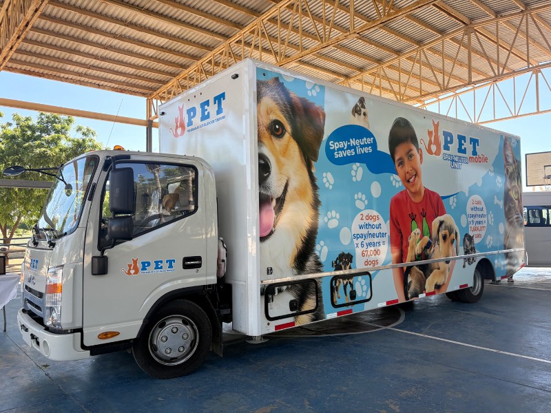 PET Los Cabos ahora cuenta con unidad móvil para hacer esterilizaciones