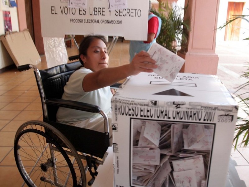 Pide CNDH inclusión para personas con discapacidad durante jornada electoral