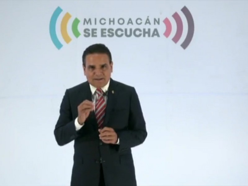 Pide gobernador de Michoacán ayuda a AMLO para pagar maestros 