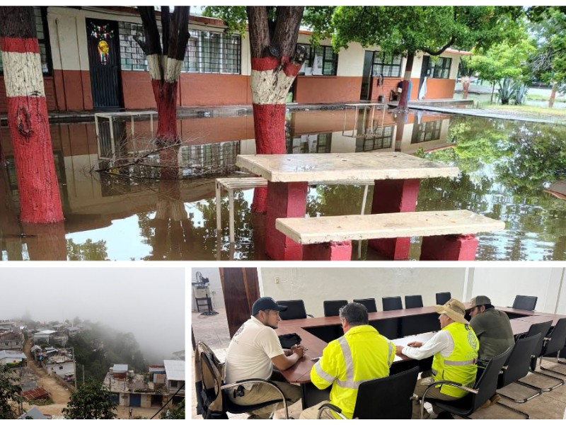 Pide Protección Civil evaluar posible suspensión de clases por lluvias en Oaxaca