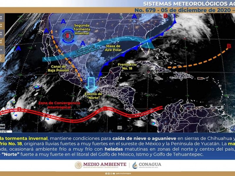 Piden a la población mantener alerta por intenso frío